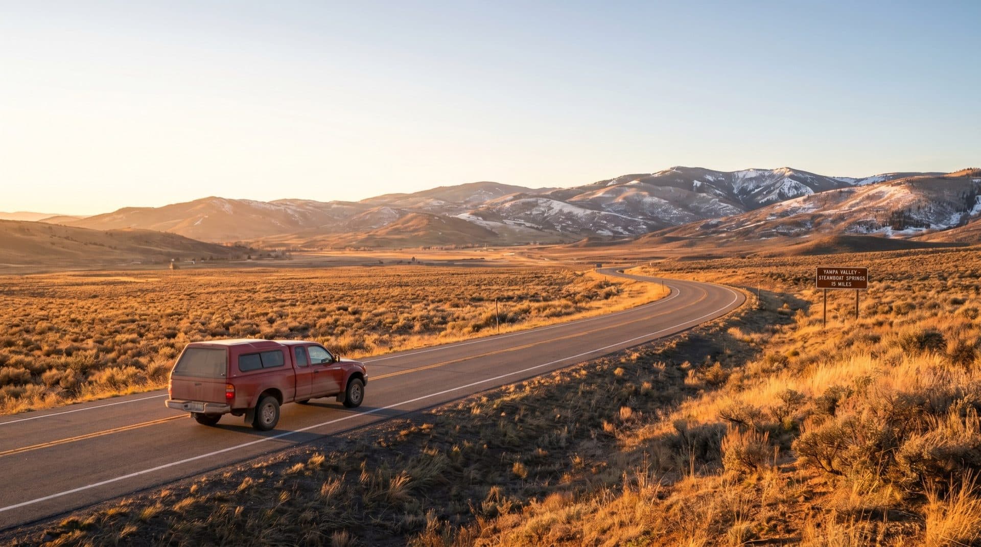 The drive from Hayden, CO to Chapman's Automotive in Craig, Colorado through the Yampa Valley
